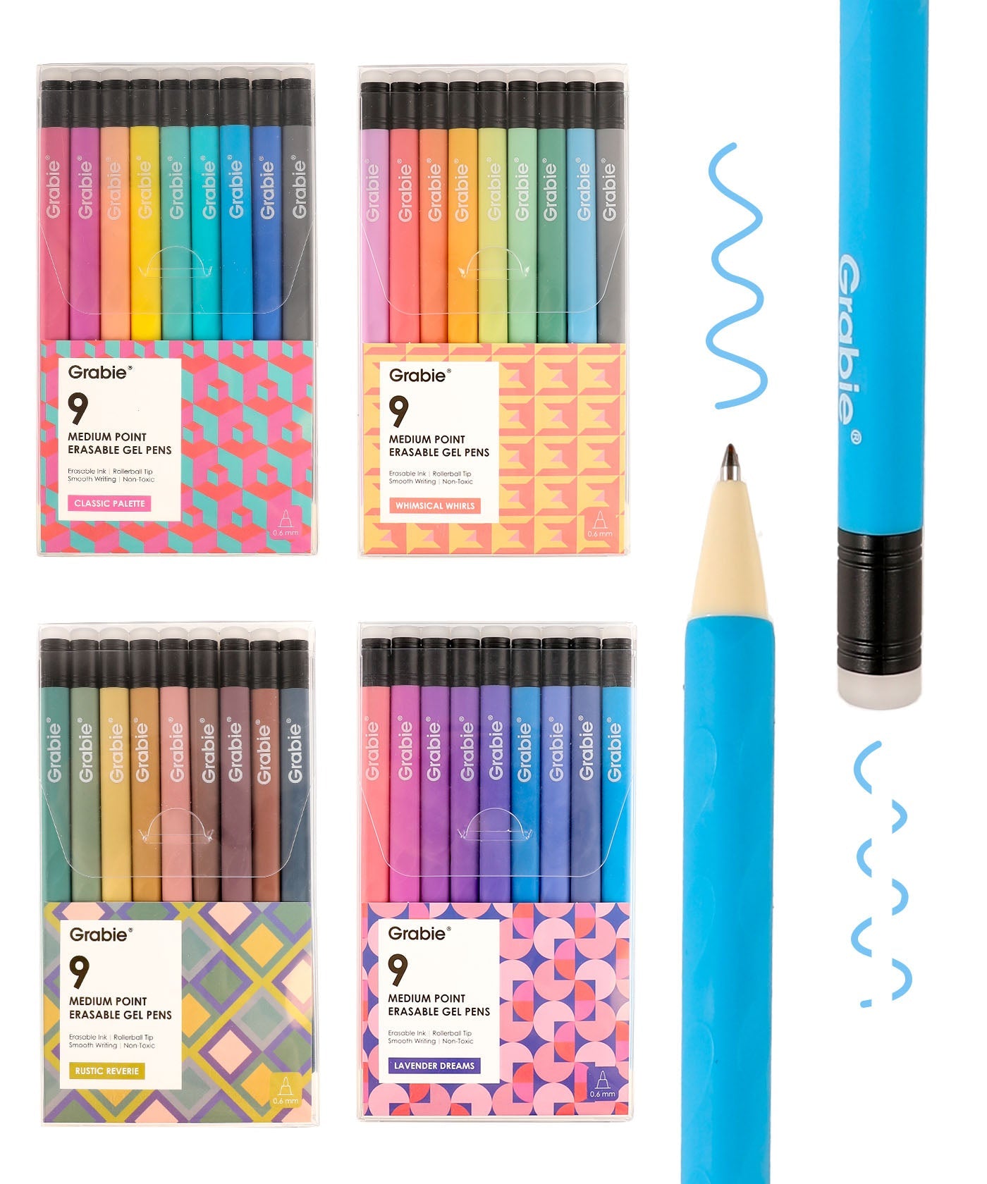 Grabie Medium Point Erasable Gel Pen Set Of 36 - Erasable Pens, Pen Eraser, Erasable Pen, Best Pens For Note Taking, Erasable Gel Pens, Best Pens For Journaling, Eraseable Pens, Good Pens For Journaling, Ink Eraser Pen, Best Erasable Pen, Best Erasable Pens, Grabie Journal Pens, Grabie Journal Pen, Grabie Stationery Pens, Grabie Stationeries, Grabie Art, Grabie Art Supplies, Grabie Supplies, Grabie Drawing Pens, Grabie Drawing Pen