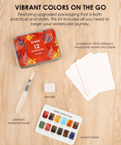 Good Watercolor Sets, Portable Watercolor Set, Good Watercolor Sets, Mini Travel Watercolor Set, Watercolor Half Pan, Watercolor Paints, Watercolor Set, Easy Watercolor Painting, Watercolor Painting Supplies, Pocket Watercolor Set, Grabie Watercolor, Grabie Watercolor Paint, Grabie Watercolor Paint Set, Grabie Best Watercolor Set, Grabie Watercolor With Brush, Grabie Art, Grabie Art Supplies, Grabie Watercolor With Brush