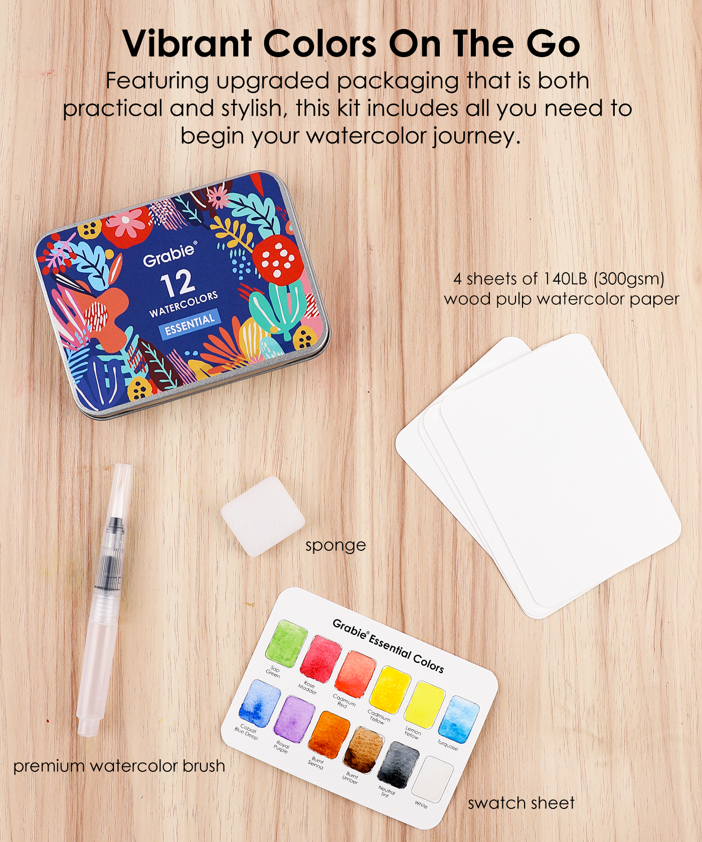 Good Watercolor Sets, Portable Watercolor Set, Good Watercolor Sets, Mini Travel Watercolor Set, Watercolor Half Pan, Watercolor Paints, Watercolor Set, Easy Watercolor Painting, Watercolor Painting Supplies, Pocket Watercolor Set, Grabie Watercolor, Grabie Watercolor Paint, Grabie Watercolor Paint Set, Grabie Best Watercolor Set, Grabie Watercolor With Brush, Grabie Art, Grabie Art Supplies, Grabie Watercolor With Brush