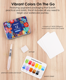 Good Watercolor Sets, Portable Watercolor Set, Good Watercolor Sets, Mini Travel Watercolor Set, Watercolor Half Pan, Watercolor Paints, Watercolor Set, Easy Watercolor Painting, Watercolor Painting Supplies, Pocket Watercolor Set, Grabie Watercolor, Grabie Watercolor Paint, Grabie Watercolor Paint Set, Grabie Best Watercolor Set, Grabie Watercolor With Brush, Grabie Art, Grabie Art Supplies, Grabie Watercolor With Brush