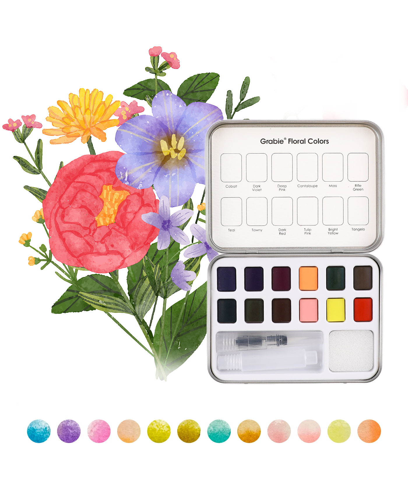 Good Watercolor Sets, Portable Watercolor Set, Good Watercolor Sets, Mini Travel Watercolor Set, Watercolor Half Pan, Watercolor Paints, Watercolor Set, Easy Watercolor Painting, Watercolor Painting Supplies, Pocket Watercolor Set, Grabie Watercolor, Grabie Watercolor Paint, Grabie Watercolor Paint Set, Grabie Best Watercolor Set, Grabie Watercolor With Brush, Grabie Art, Grabie Art Supplies, Grabie Watercolor With Brush