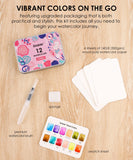 Good Watercolor Sets, Portable Watercolor Set, Good Watercolor Sets, Mini Travel Watercolor Set, Watercolor Half Pan, Watercolor Paints, Watercolor Set, Easy Watercolor Painting, Watercolor Painting Supplies, Pocket Watercolor Set, Grabie Watercolor, Grabie Watercolor Paint, Grabie Watercolor Paint Set, Grabie Best Watercolor Set, Grabie Watercolor With Brush, Grabie Art, Grabie Art Supplies, Grabie Watercolor With Brush